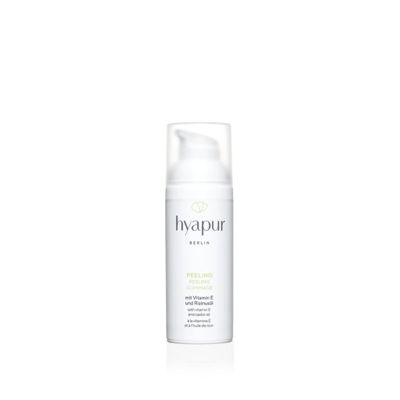 hyapur® GREEN Peeling im 50ml Airless Spender für optimale Dosierbarkeit