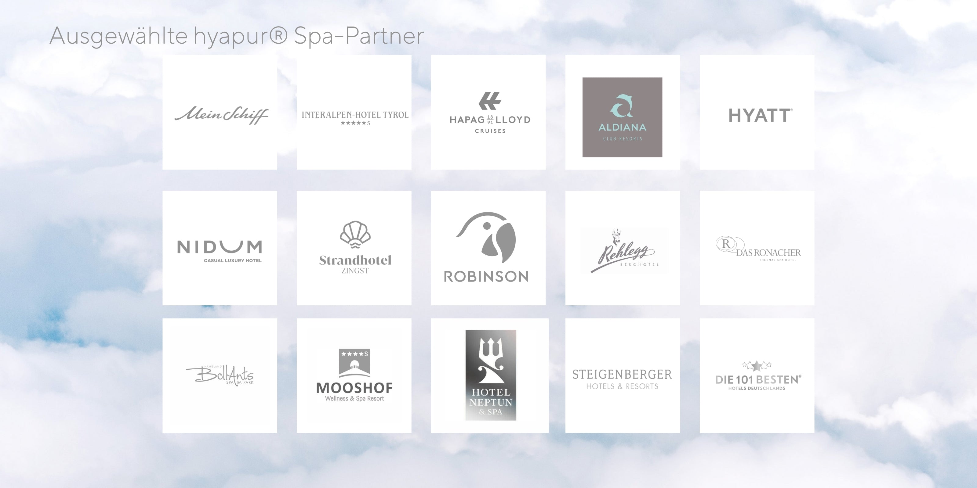 hyapur® Berlin ist in ausgewählten Spas der gehobenen Hotellerie und auf Kreuzfahrtschiffen. 