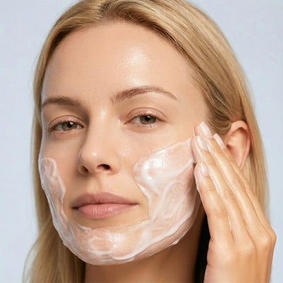 1. Thoroughly cleanse face