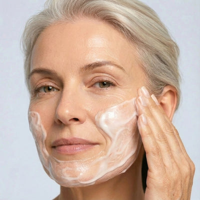 2. Massage in cleansing milk and rinse thoroughly