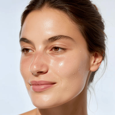 2. Spray on toner and remove with a cotton pad