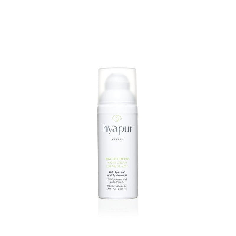 hyapur® GREEN Nachtcreme im 50ml Airless Spender für optimale Dosierbarkeit