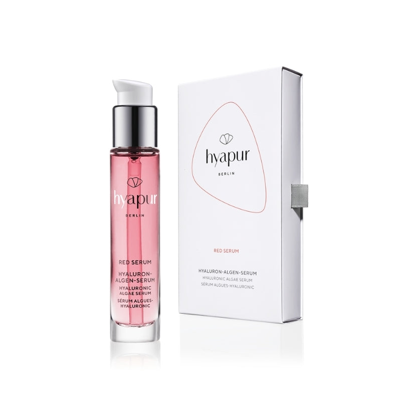 hyapur® Berlin Hyaluron-Algen-Serum. Red Serum 15ml für intensive Feuchtigkeit mit Hyaluronsäure und roter Alge. 